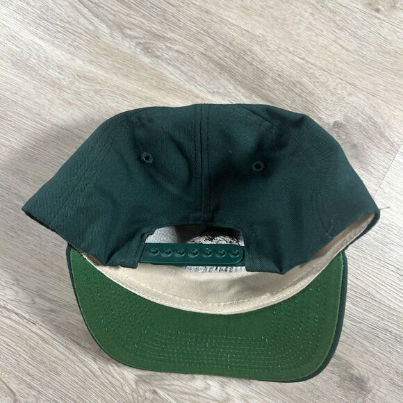 Vintage Wright State Raiders Hat Snapback College Green Wool Cap Made in USA - Picture 7 of 9